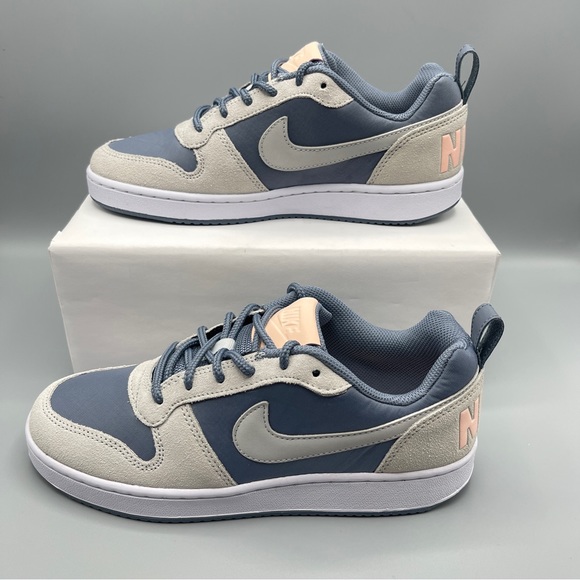 Women’s Shoes Nike Court Borough Low Prem Armory Blue/Pure Platinum Size 7.5 - Picture 13 of 15